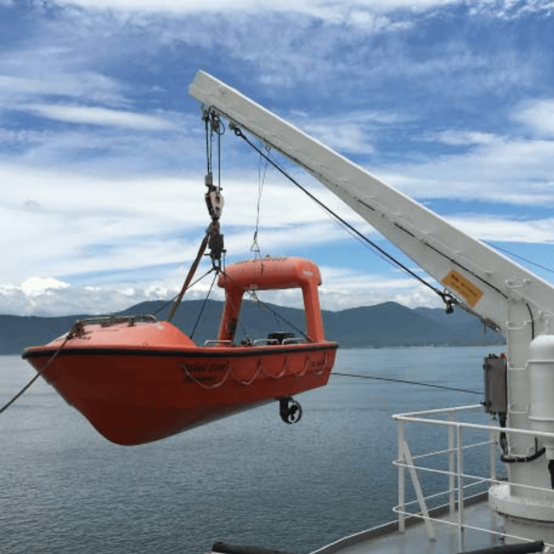 Guincho de bote salva-vidas